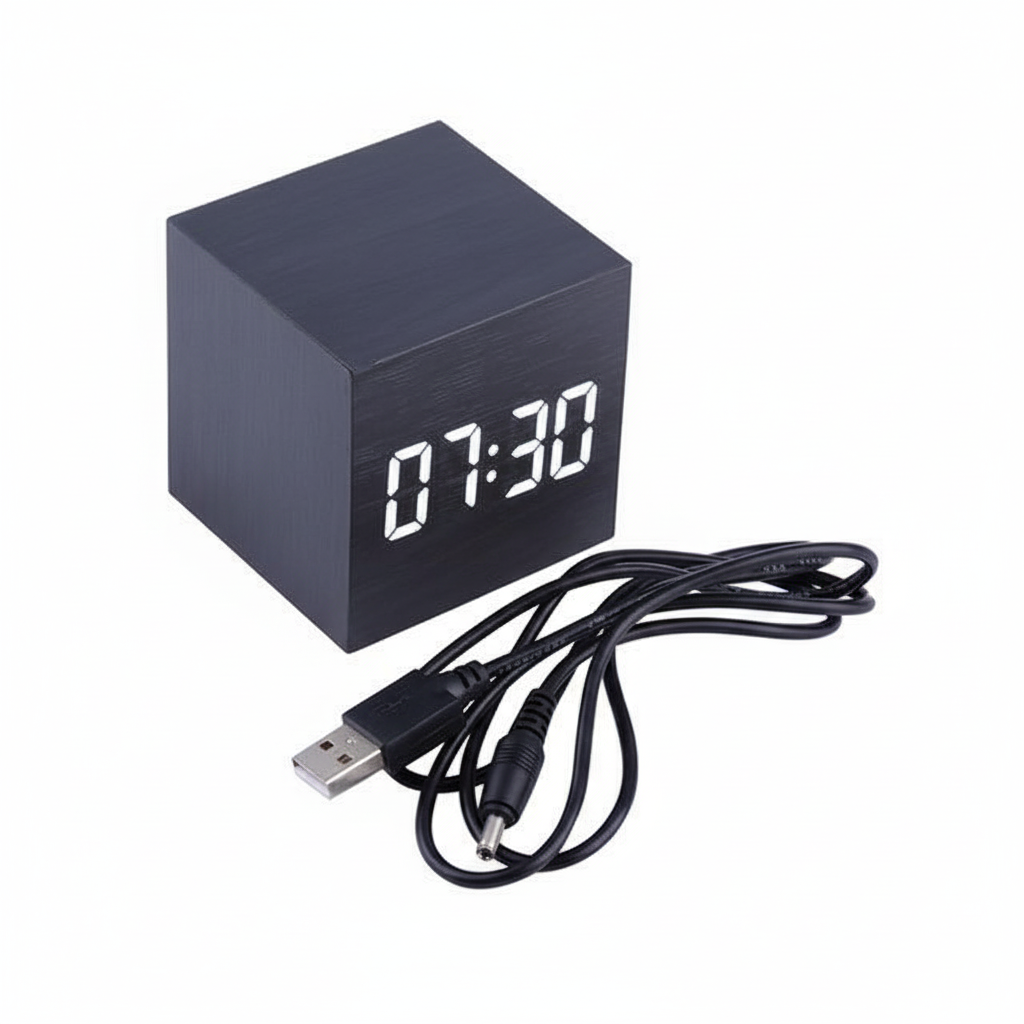 Black clock 45-degree angle