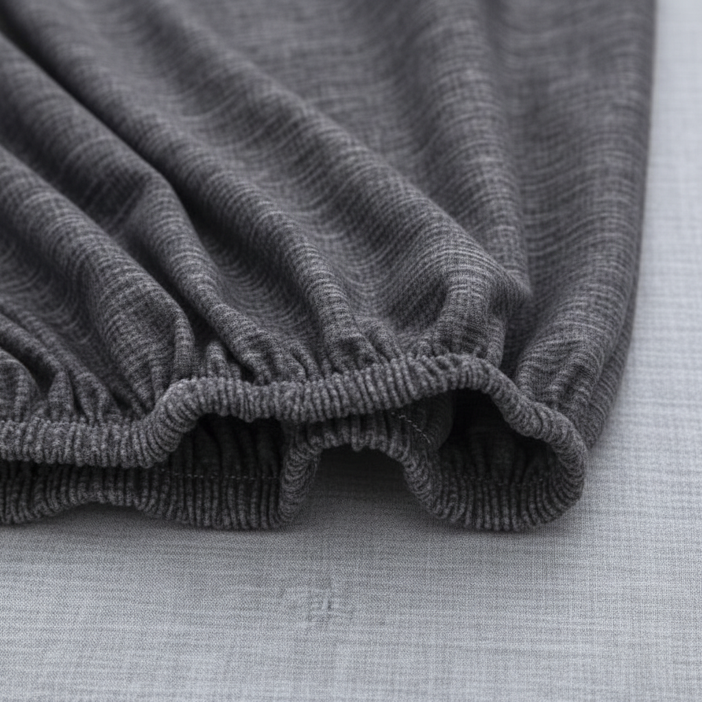Elastic edge overhead view