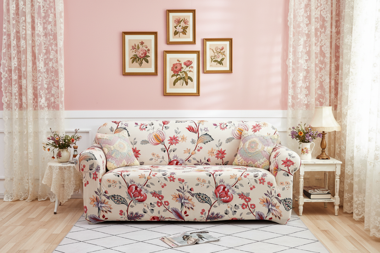 Floral sofa cottage style