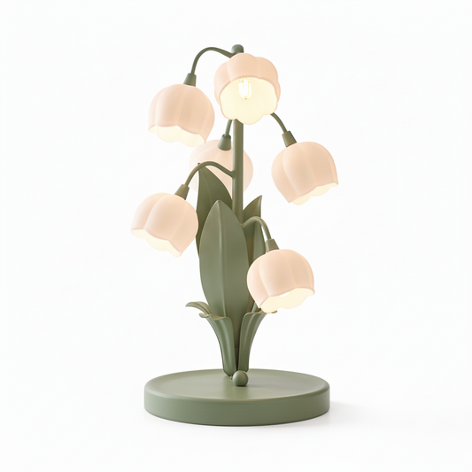 Floral Table Lamp Front View