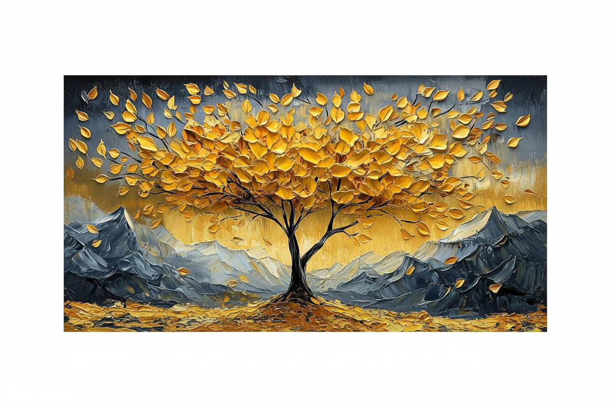 Golden Resilience Pure White Background