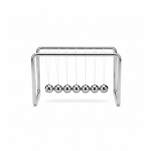 Newton's Cradle white background