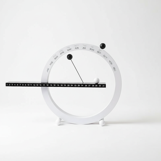 White magnetic calendar white background