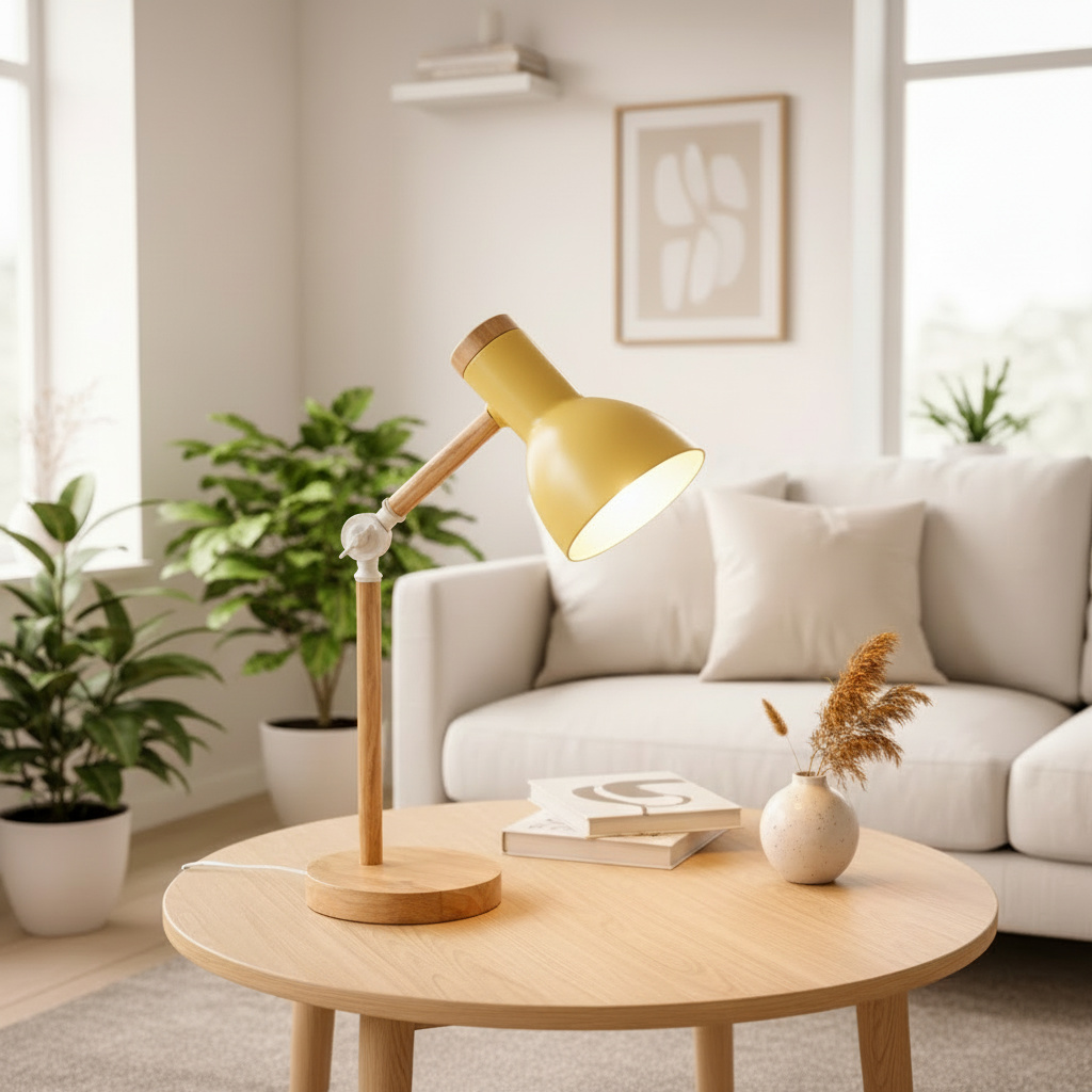 Yellow Lamp Living Room